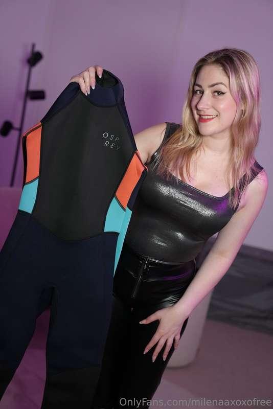 The Wetsuit is SO DAMN TIGHT .... I LOVE IT 🤤 Would you like..
