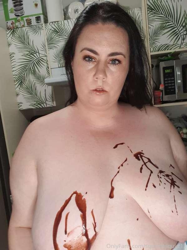 Would you like the chocolate off my big tits daddy