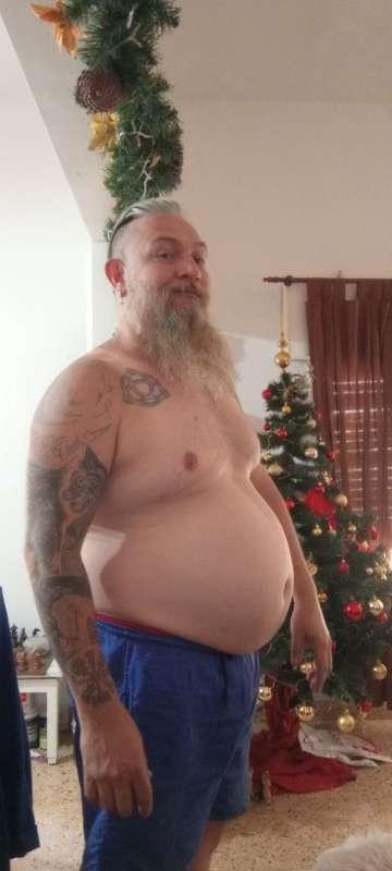 Belly and short beard