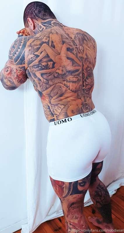 Do you like me in white? Pull them down and taste my ass...