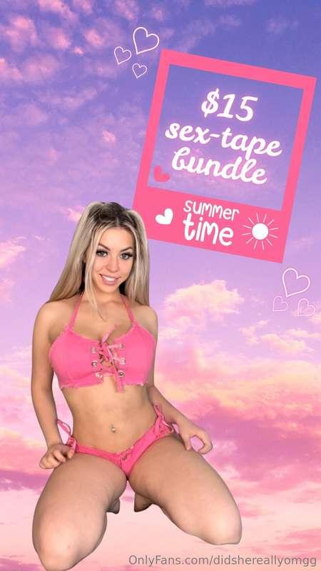 HURRY BEFORE I DELETE! 💕 tip $15 for a steamy sex-tape bundl..