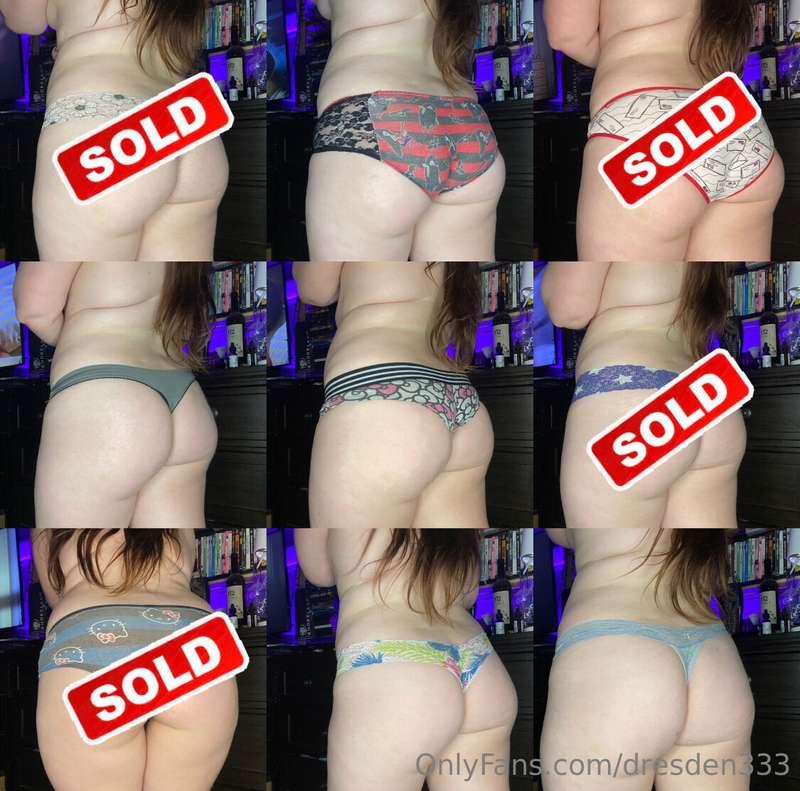 Wow you guys are really loving my panty sale!😍 there are sti..