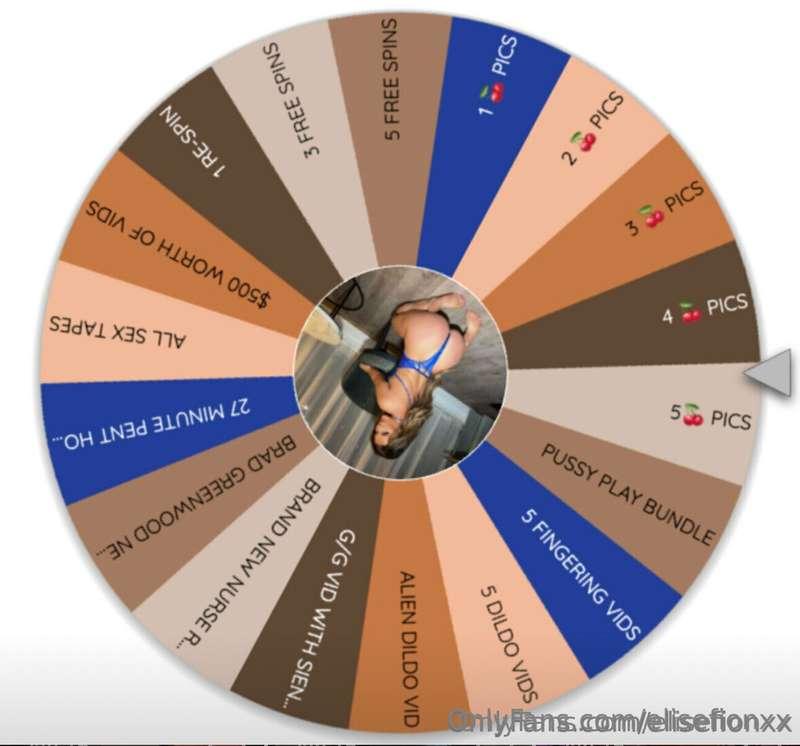 End of month special! Top $20 for one spin or $30 for 3 spin..