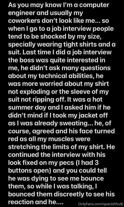 The job interview. Part 1.