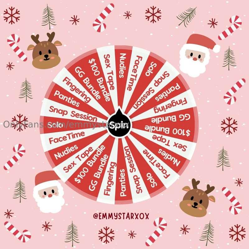 $20 spins plus every spin gets you entered to win my Christm..