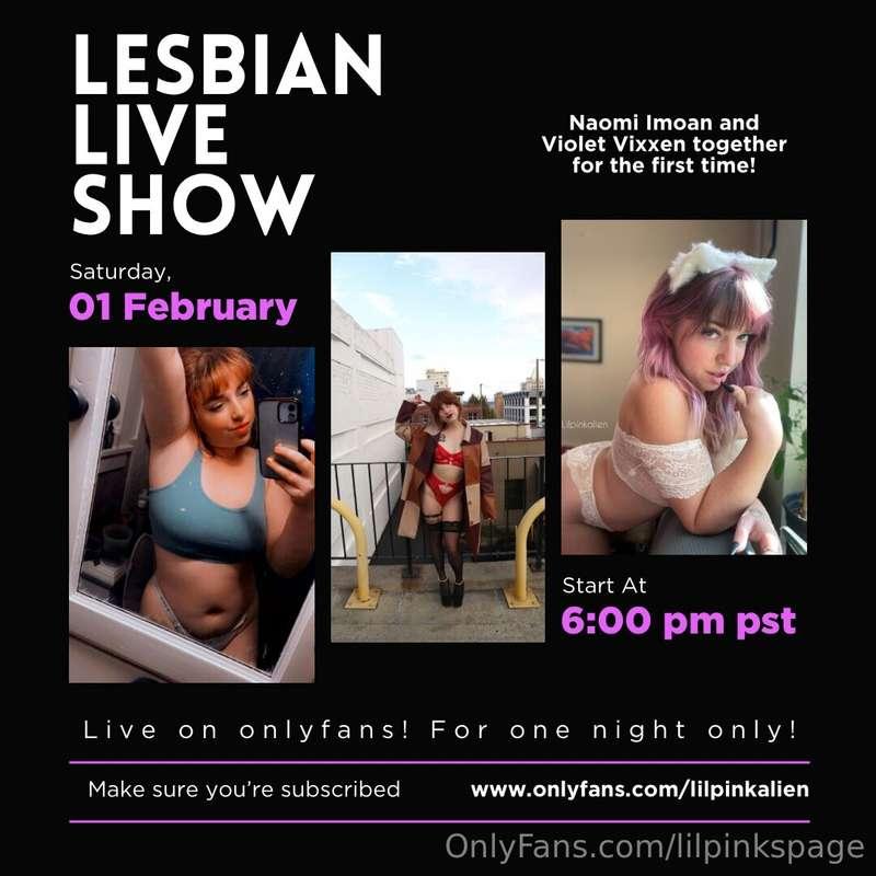 Tonight at 6pm pst on my main page @lilpinkalien me and @msr..