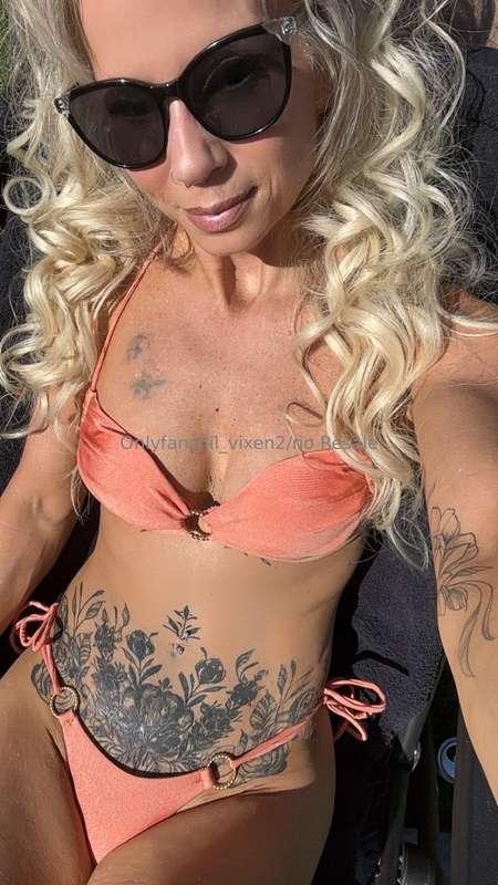 In need of a tanning partner, we can oil ourselves up with s..