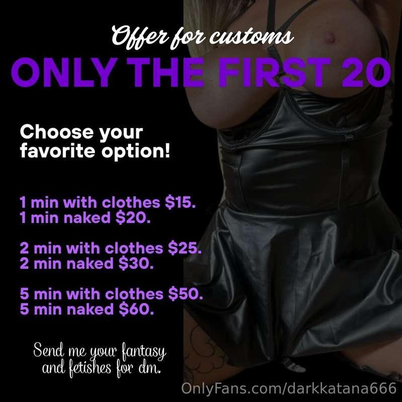 💥💥OFFER OFFER OFFER💥💥Only the first 20 people who contact me..