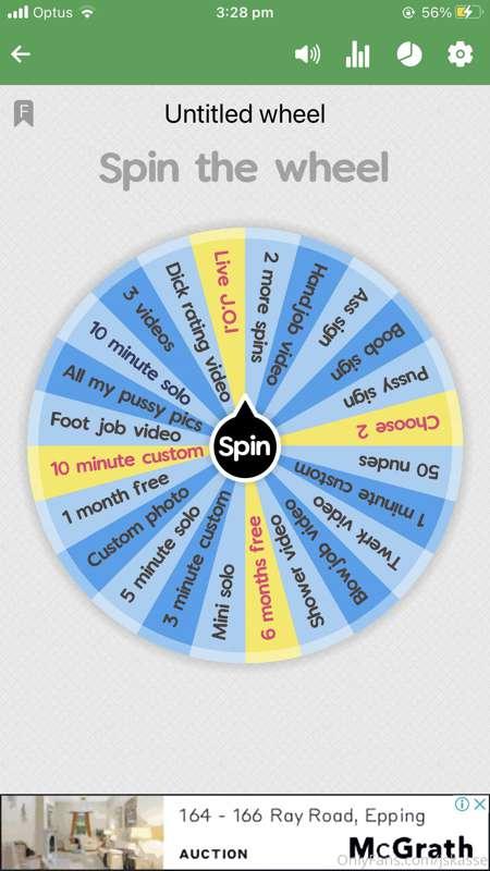 SPIN THE WHEEL💖 
How to play: tip the price of numbers of sp..