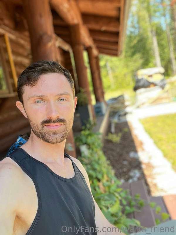 I woke up, edged for a bit, and then decided to trim my bear..