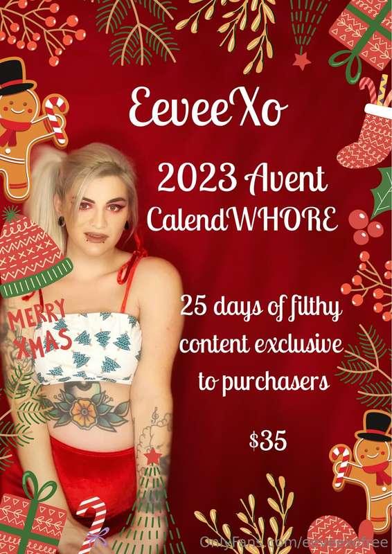 This year the content calendar is back and sluttier than eve..