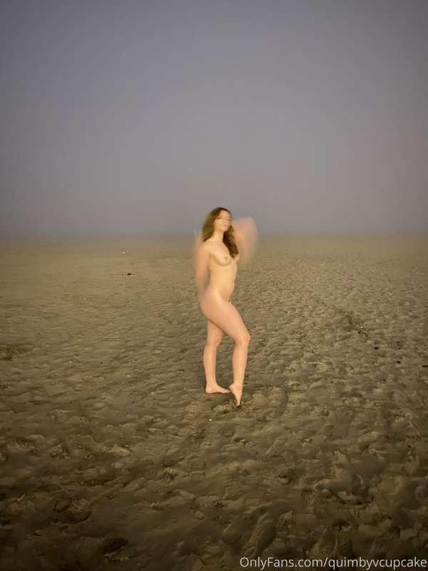 It was so foggy on the beach last night, I think I crossed o..