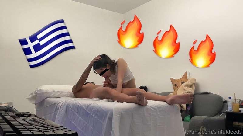 Legit Greek RMT gives into Monster Asian Cock 5th Appointmen..