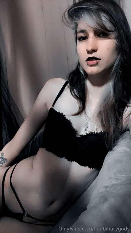 She looks at you with a subtle smirk, knowing you’ll give in..