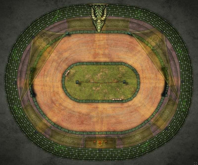 Emerald Dragon Arena - FVTT + FGU