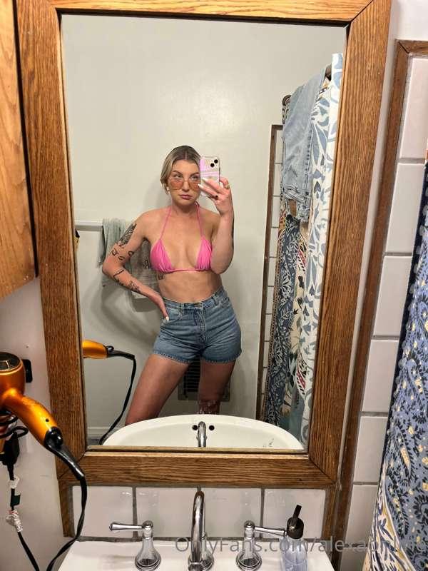 spent the day drinking in a bikini top. hope you all had a n..