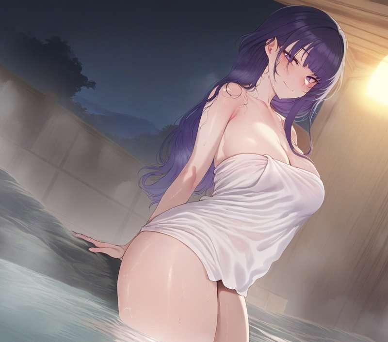 雷電将軍 at 温泉 Raiden at onsen R18＋(130+枚image)