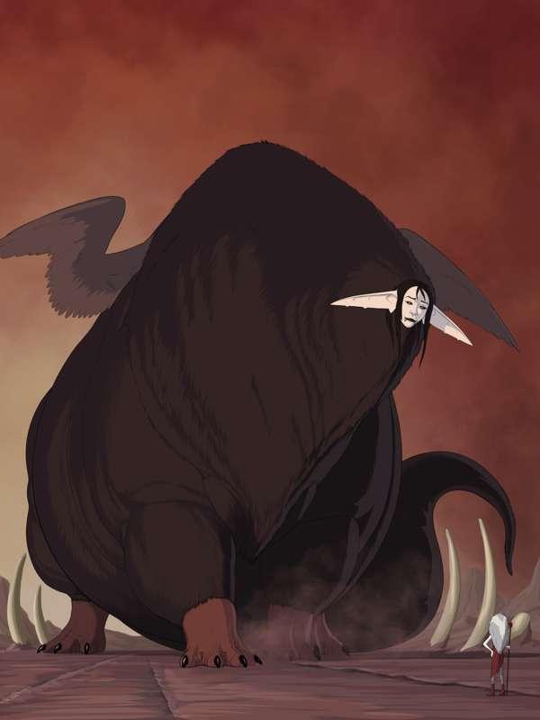 2023 August Post 05 - Giant Sphinx Creature