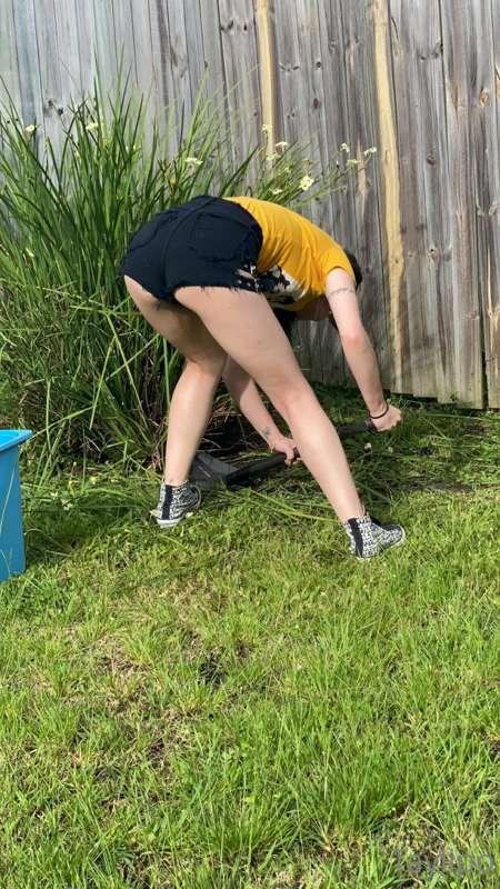 Did some gardening today and my friend got the best angle of..