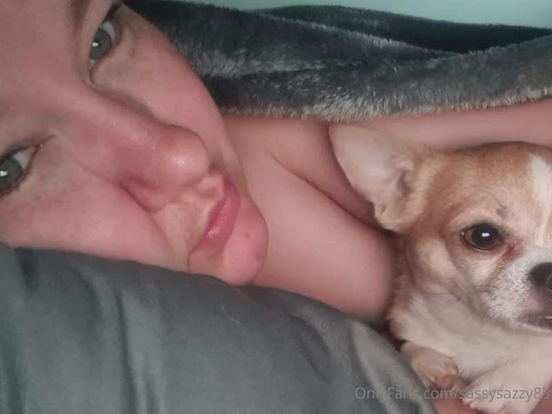 Puppy and I say Good Unedited Morning.. First paid post comi..