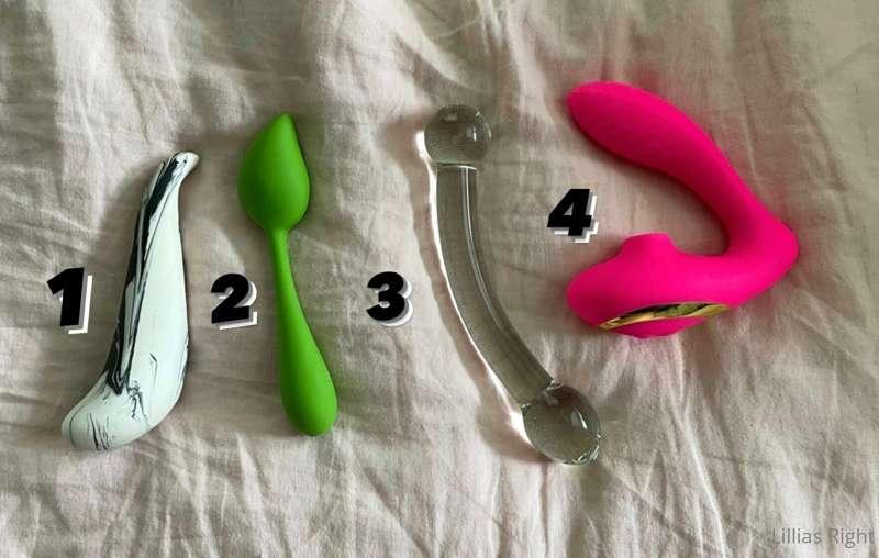 Which toy would you like to see me use on myself?