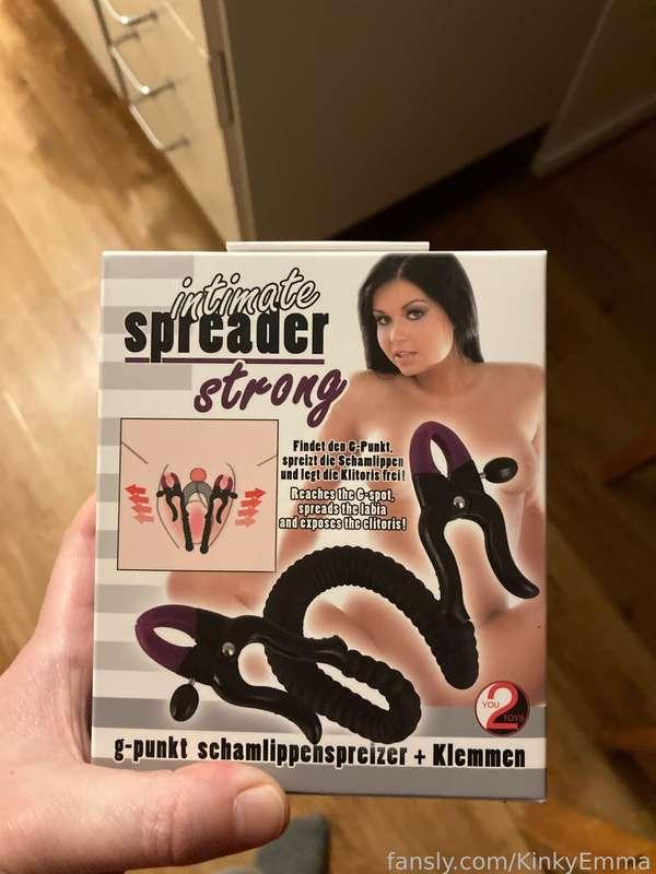 Got two new sex toys. Looking forward to try them out! 😍

#sextoys #straplessstrapon #pussyspreader