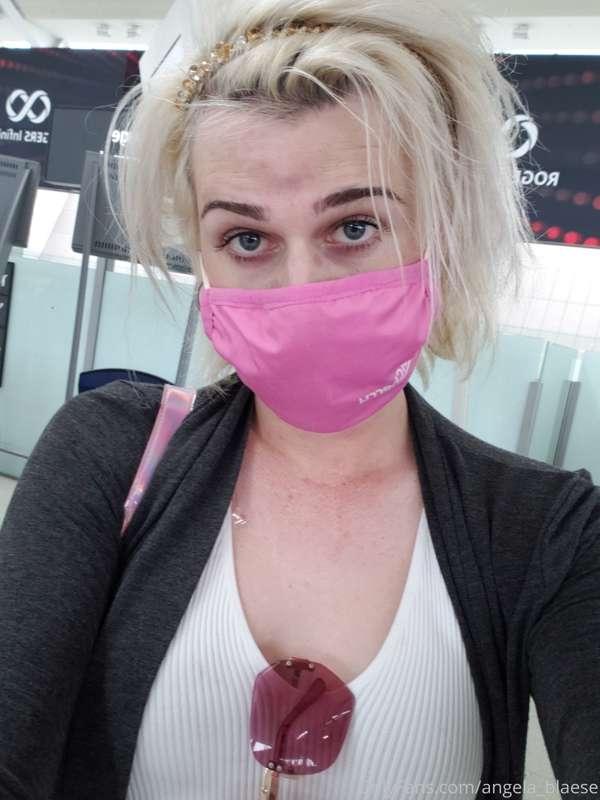 Just waiting to board the plane 😊 , airport security took so..