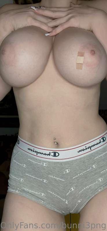 Excuse the bandaid I hurt my boobie :(