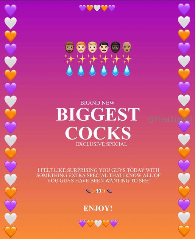 🧡💜 BIGGEST DICKS! 💜🧡  💜🧡 BRAND NEW EXCLUSIVE SPECAL OF ALL T..