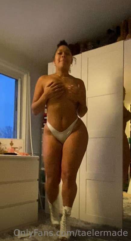 Doesn’t everyone walk around the house topless in boots??? 😝