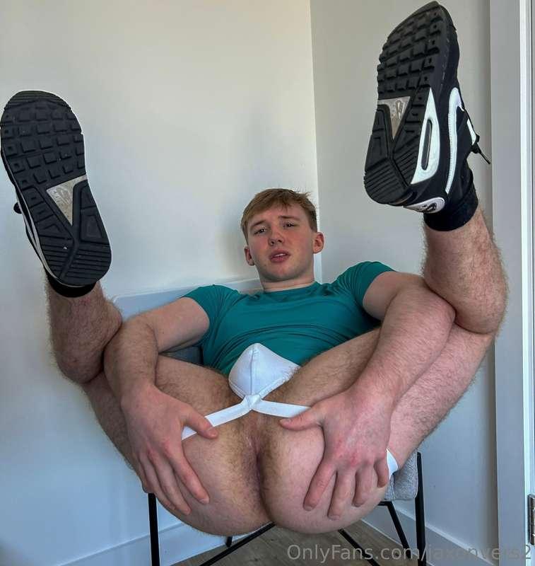 Got back from the gym and couldn’t wait to get my pants off ..