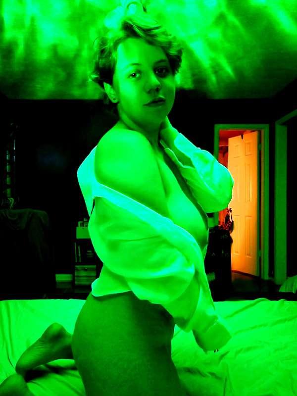 A green Titty Tuesday. I was feeling artistic 