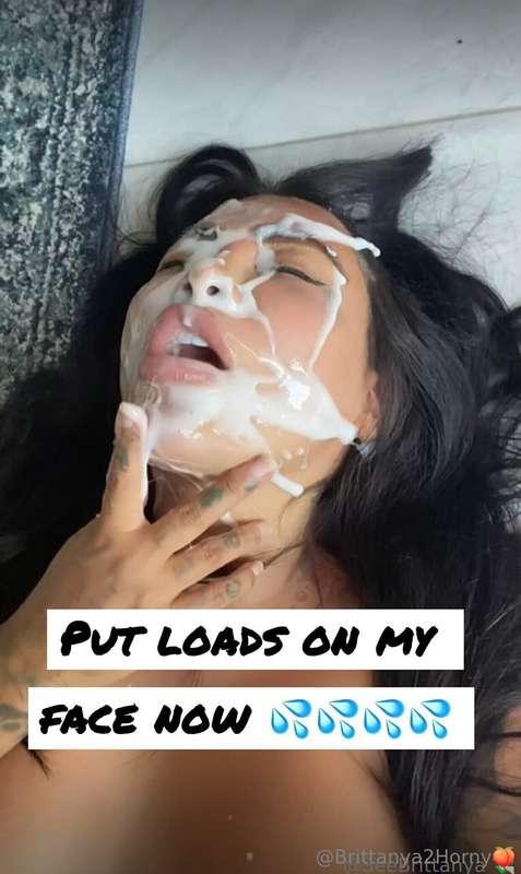I 🤍 LOADSS ON MY FACE 💦💦