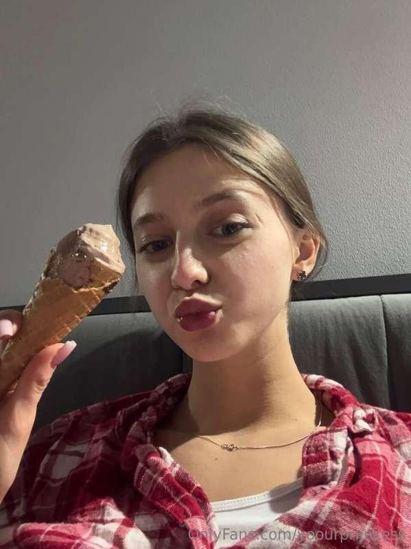 What's sweeter, me or this ice cream? 🍦😊