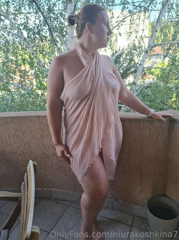 💖💖💖I love being completely naked on my terrace, it turns me ..