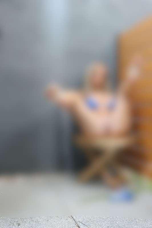 Join me in the outdoor shower? She's already creamy and wait..