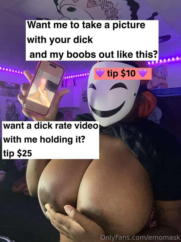 ***WANT ME TO TAKE A PICTURE HOLDING YOUR DICK PIC AND SHOWI..