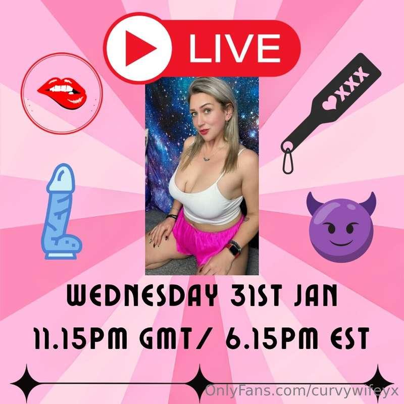 Guys!! Pop this in your diary! Will be doing a cheeky midwee..