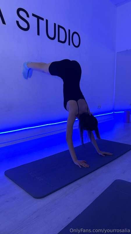 I'd like to go stretching with you. So you could look at me ..