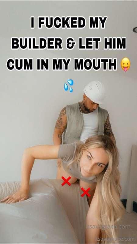 💦✨👷 I FUCKED MY BUILDER 👷 ✨💦 I walked over to the garden to ..