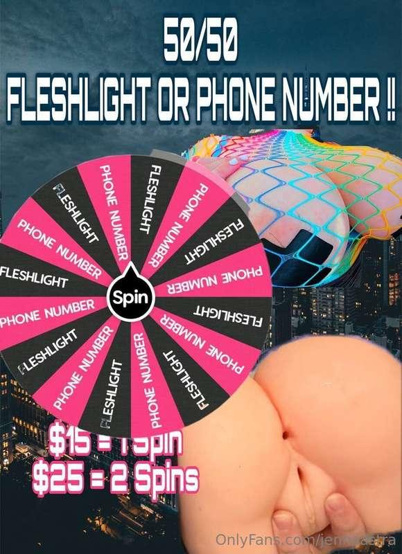🍑50/50 FLESHLIGHT OR PHONE NUMBER MEGA WHEEL!!!🍑SPIN HERE: h..