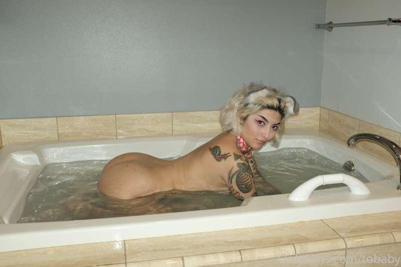 bath time for a dirty doggy