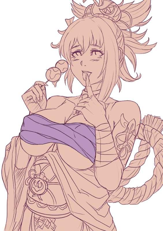 Genshin babe : Yomiya [SKETCH / SFW]