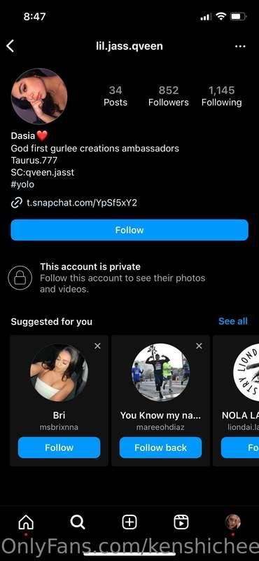 THESE ARE NOT MY INSTAGRAM ACCOUNT. THESE ARE FAKE. Please g..