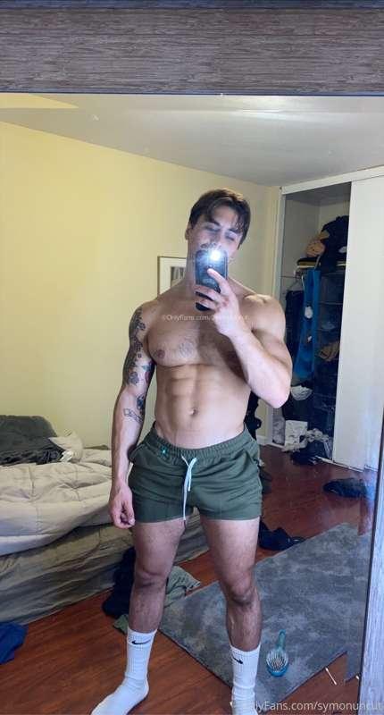 Need a spotter? I got some new gym shorts;)