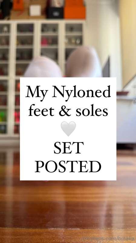 My Nyloned feet & soles 🤍