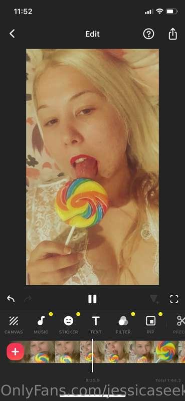 Just me and my large lollipop