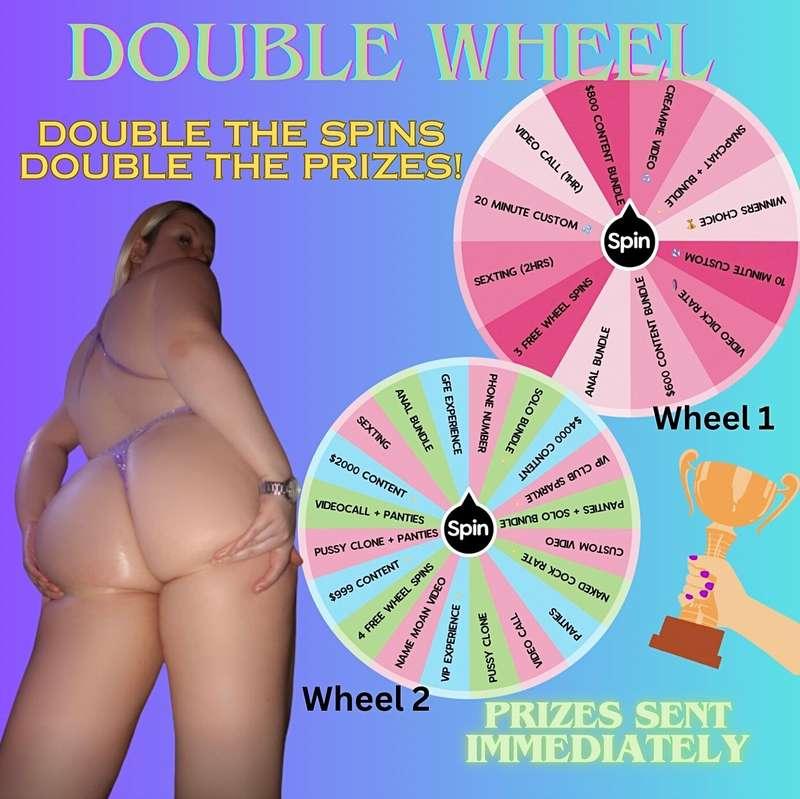 🔥 🍑 **DOUBLE WHAMMY WHEEL** 🍑 🔥 

NEVER SEEN BEFORE!
**HERES..