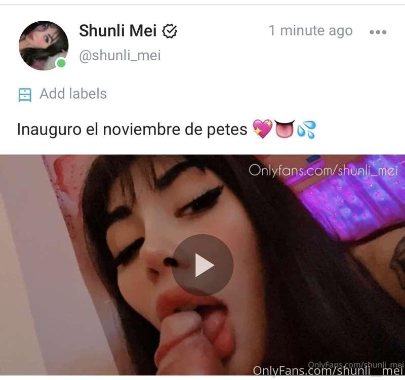 Nuevo video en mi only @shunli_mei 🙈💖🥵👅💦 Si lo quieren compr..