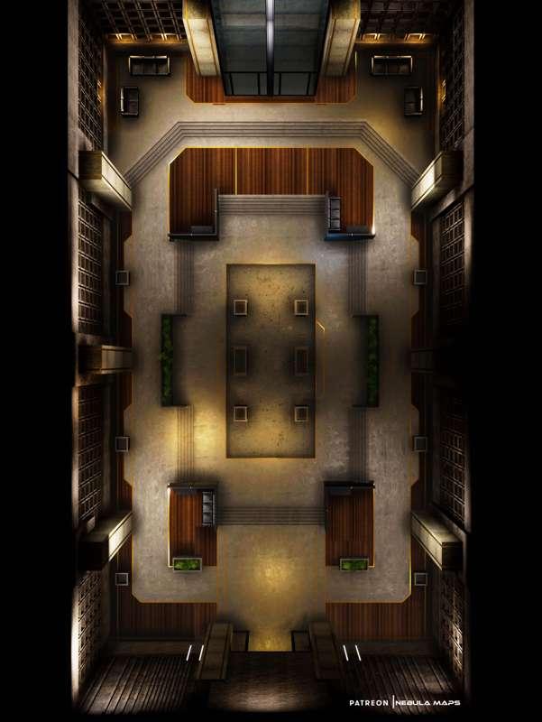 Corporate Lobby (27x48) Testing new rewards, Foundry VTT!